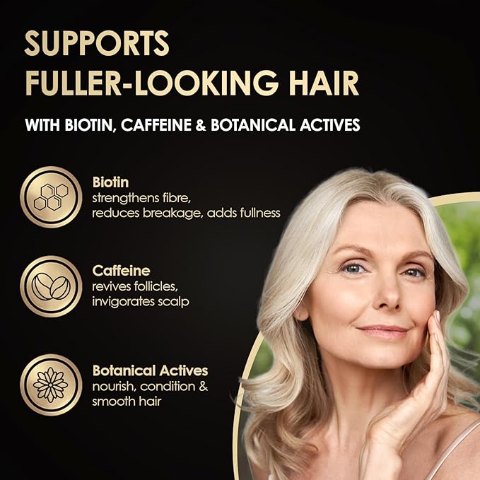 ThickTails Hair Growth Conditioner for Women with Biotin, Caffeine & Saw Palmetto, Sulfate Free Thickening Conditioner for Thinning Hair, Fuller Looking Volume & Stronger Feeling Strands, 8.45 fl oz