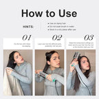 Travel Hair Dryer Brush Dual Voltage Blow Dryer in One, 2 inch Mini Hot Air Styling Tool, Hair Volumizer/Straightener/Curler with Universal Adapter, European Travel Size Styler