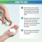 Minoxidil Foam - 5% Minoxidil for Men and Women, Hair and Beard Growth with Biotin, Thicker Hair, Unscented, 3 x 2.11 Oz, 3-Month Supply, Hair Loss Treatment,Green