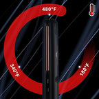 Straightener and Curler 2in1 with LCD Display 15s Fast Heating Ultra hot for American and African Hair Constant high Heat Adjustable Temperature Healthy Styling Tool for All Hairstyles (Rose Gold)