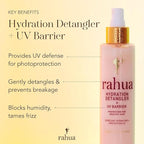 Rahua Hydration Detangler Spray + UV Barrier, Vegan Leave In Hair Spray, Conditioner for Added Shine, Damage Protection, Humidity & Frizz Control, Oil, Morete & Mango, All Hair Types, 6.5 Fl Oz