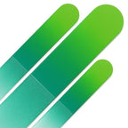 Beauty Glass Nail File - Mont Bleu Set of 3 Crystal Nail Files in Pouch - Genuine Czech Tempered Glass - Handmade Mother's Day Gifts - Best Nail Files Prime for Manicure Tool Kit