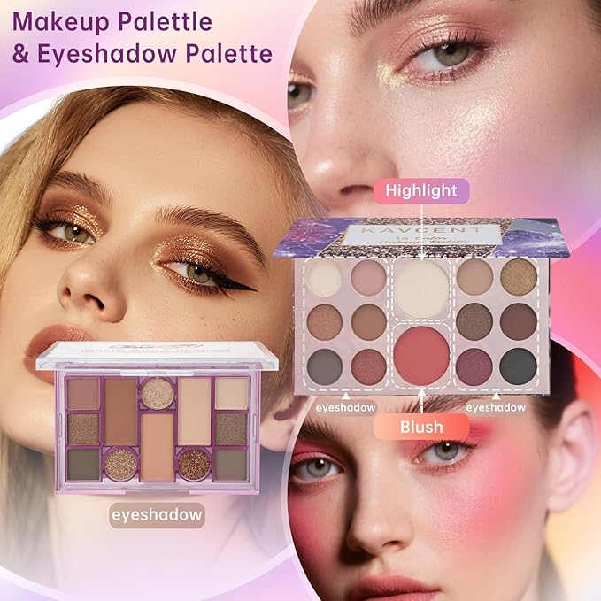 Makeup Kit for Women Teens Full Kit Makeup Set for Teenagers Eyeshadow Palette Foundation Makeup Kits for Teen Girls Makeup Gift Sets for Women Christmas Teens