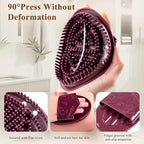 2Pcs Meridian Massage Brush, Upgrade Pro Meridian Brush for Belly, Beauty Salon Professional Custom Meridian Brush, Full Body SPA Massager Relaxation, Acupressure Meridian, Scalp Massage (Brown)