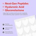 Morrow Beauty - Peptide-Infused Smoothing Wrinkle Patches - Overnight Patches for Smoothing Fine Lines and Wrinkles, Anti Aging Stickers for Crow's Feet, Elevens, Smile Lines (66 Count)