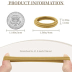 10 Pcs No Damage Hair Ties Thick Hair Elastic Rubber Bands Hair Accessories Scrunchies Seamless for Women