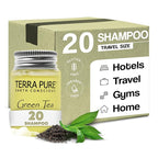 Terra Pure Shampoo, Travel Size Hotel Amenities, 1 oz. (Case of 20)