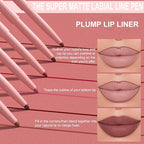 evpct Cherry Red Matte Creamy Retractable Lip Liner Pencils for Shaping & Sculpting Lips, Lip Pencils for Women Long Lasting Waterproof Rich Lip Colors Liner Crayon Lipstick delineador de labios 01