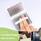 2 Pack Oil Blotting Sheets for Face, Oil Blotting Paper Green Tea Total 100 sheets with Portable Mirror Case & Makeup Puff Makeup Friendly