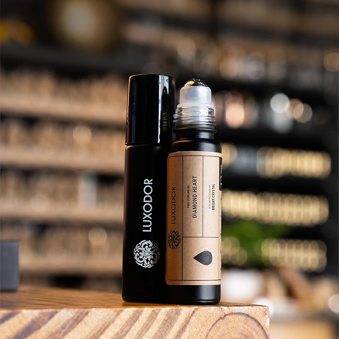 DIAMOND HEART, Impression of Bright Crystal, Women Perfume Oil long lasting, Alcohol Free, Fragrance Oil for Body, 10ml Roll On