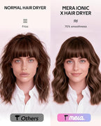 Professional Hair Dryer with Diffuser (Mera ProMax Ionic-X) - Fast Drying, Anti-Static Blowdryer Full Tool Set for Women & Stylists, 1-Button Cooling Mode, cUL Certified, Self-Cleaning, LED Screen