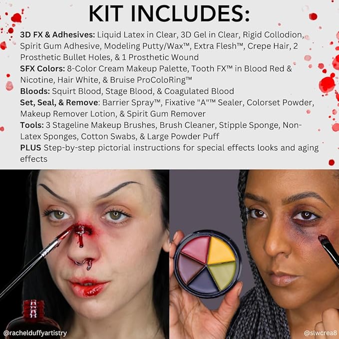 Mehron Makeup Special FX All-Pro Makeup Kit | Complete Professional Stage Kit | Special Effects for Theatre, Halloween, & Cosplay