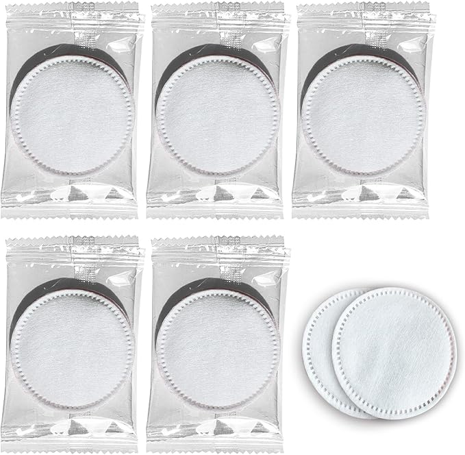 200 Cotton Pads, Individually Wrapped Cotton Rounds Travel Size, Makeup Remover Pads for Eye, Nail Polish, Face Cleansing Pads Hotel Amenities