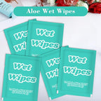 200 PCS Wet Wipes Individually Wrapped, Disposable Wet Wipes Bulk, Travel Size Wipe with Vitamin E & Aloe, Skin Cleansing Wipe for Hands Butt Restaurant Barbecue Daily Use, 7.1 x 7.87 inch