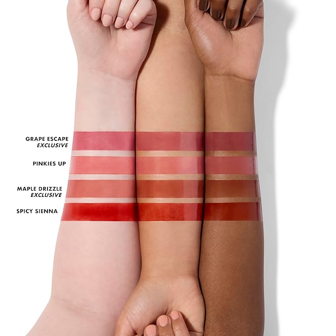 e.l.f. Glossy Lip Stain Shades 4 Days Kit, Long-Lasting Lip Stains For A Sheer Pop Of Color & Subtle Gloss Finish, Vegan & Cruelty-Free, 4 Shades