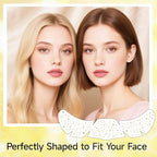 Glitter Freckles Face Tattoo - Freckles Temporary Tattoo Stickers Gold, Face Glitter for Women Girls, Cute Star Sparkle Patches Makeup Accessories for Festival Parties Rave Halloween, Gold 6 Pcs