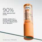 RoC Multi Correxion Revive + Glow Eye Balm with Vitamin C (0.14 oz) + Retinol Eye Cream Packette