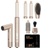 5 in 1 Hair Dryer Brush,110,000 RPM High-Speed Hair Styling Tools,Upgrade Air Curling Wrap Styler,Detachable Blow Dryer Brushs with Auto Wrap Curlers,Hot Air Brush for Straight/Curl/Drying/Smoothing