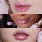 Flower Knows Violet Strawberry Rococo Glowy Lip Gloss,Moisturizing Shine Lip Oil,Hydrating Glitter Lip Plumper Makeup for Girls&Women,Vegan & Cruelty-Free,0.12 Fl Oz,1 Count (G03 Berry Bomb)