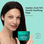 MAREE Azelaic Acid Acne Clearing Pads – Exfoliating Pads with Glycolic & Hyaluronic Acid for Face – 10% Azalecic Acid & Centella Redness Soothing Pad – Zero Pore Facial Toner Pad – Acido Azelaico