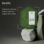 Peptide Recovery Mask with Cica and Rose Water, Calms and Soothes, Antioxidant-Rich Sheet Mask for Sensitive Skin, 7 Count