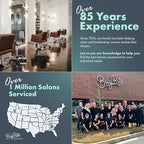 Buy-Rite Electra Metallic Styling Trolley in Gold – Durable Metal Salon Station with 3 Large Drawers, Side Appliance Holder, and Industrial Casters for Hot Tools & Hair Styling, CHM-2883-GLD