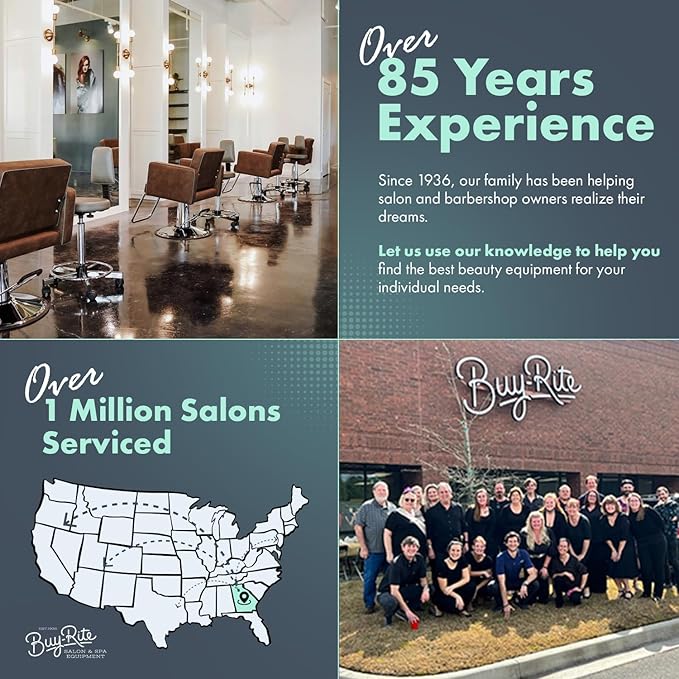 Buy-Rite Electra Metallic Styling Trolley in Gold – Durable Metal Salon Station with 3 Large Drawers, Side Appliance Holder, and Industrial Casters for Hot Tools & Hair Styling, CHM-2883-GLD