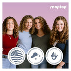 MopTop Curly Hair Gel Custard - Styling Gel for Moisturizing and Defining Soft Curls, Lightweight and Anti Frizz, Curly Hair Products for Waves, Coils & Kinks (Citrus Kumquat, 8oz)