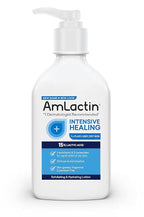 AmLactin Intensive Healing Body Lotion for Dry Skin - 14.1 oz and 7.9 oz Pump Bottles - 2-in-1 Exfoliator & Moisturizer with Ceramides & 15% Lactic Acid