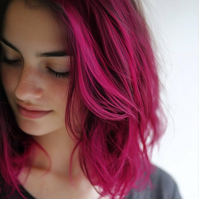 Pink Hair Spray, Hair Color Spray 1-Day Hair Dye Colored for Kids Women Men, Hair Wax Color Washable, Hair Paint Halloween Fast-Drying 4.06 Fl Oz