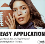 Fazit Makeup Patches - Blue Speckles - Glow Up Make-Up Patches - Cute Glitter Makeup Accessories for Women - Cosmetic Glitter for Face