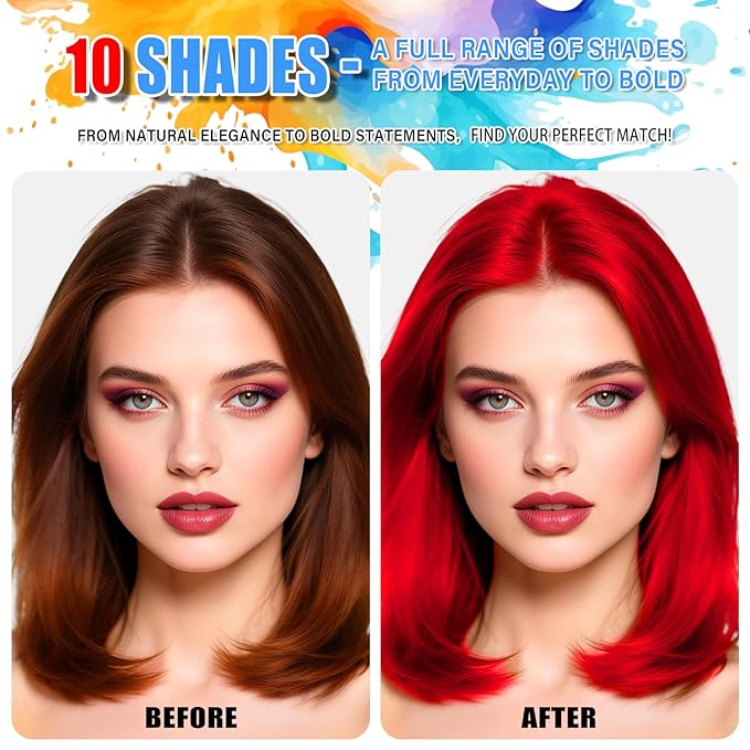 Red Hair Spray,Red Temporary Hair Color Spray for Kids Women, Washable Temporary Hair Dye, Hair Color Wax Natural Hair Strong Style Gel Cream for Christmas Party,Halloween,Cosplay(4.06oz)