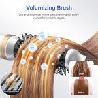 Hair Dryer Brush 5 in 1, Blow Dryer Brush Set with Air Curler Wrap Hair Styler, Negative Ionic Blow Dry Brush, Detachable Hair Tool for Curling, Volumizer,Straightener,Drying
