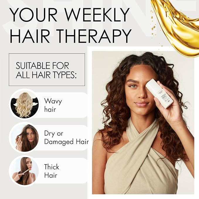 Hair Booster Vitamin Oil for Hair Growth – 30 Day Supply – Cottonseed, Wheat & Sunflower Oils – Hair Treatment Oil for Smooth, Shiny Hair