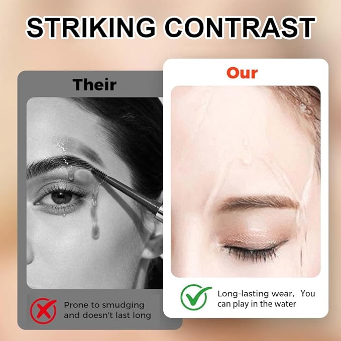 2PC Microblading Eyebrow Pencils for Women, 2026 New 3D Waterproof 4-Tip Magic Eyebrow Pencil With Micro-Fork Tip,Easy to Create a Natural Makeup Look, Suitable For All day use(Gray Brown)