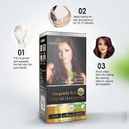 Herbishh Burgundy 3-In-1 Hair Color Shampoo for Gray Hair Magic Hair Dye Shampoo Colors Hair in MinutesLong Lasting500 MlAmmonia-Free