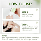 Centella Sunscreen SPF50 PA++++ Calming Moisture Facial Sunscreen Centella Asiatica Korean Sunscreen Matte No White Cast Face Sun Screen for Oily Sensitive Skin