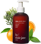 By Rosie Jane Chill Body Milk Skin Care - Milk Toner to Help Tone, Tighten and Hydrate Skin - Body Care Made with Peppermint, Mandarin & Cypress - Helps Promote Anti-Aging & Boost Radiance (250ml)