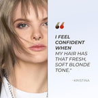 XMONDO Color Ash Blonde Color Depositing Mask & Semi-Permanent Hair Dye Super Gloss Infused with Bond Boosters for Nourishment, Revitalize & Repair, Vegan Formula, 8 Fl Oz