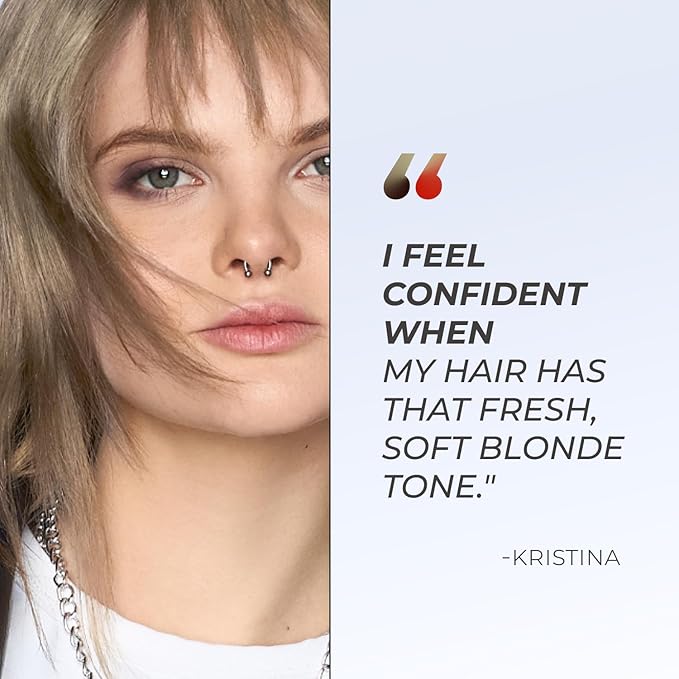 XMONDO Color Ash Blonde Color Depositing Mask & Semi-Permanent Hair Dye Super Gloss Infused with Bond Boosters for Nourishment, Revitalize & Repair, Vegan Formula, 8 Fl Oz