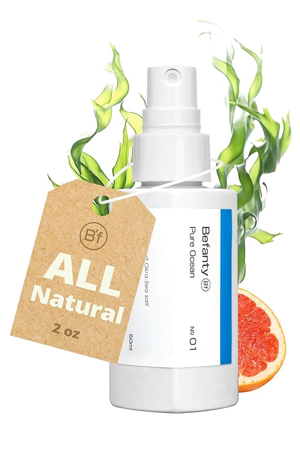 Natural Spray Deodorant for Women & Men, Aluminum-Free, 24 Hours Odor Protection, Long-Lasting Fragrance Body Mist, Travel Size, Suitable for Sensitive Skin – Pure Ocean, 2.0 fl oz