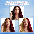 IIIMEIDU Hair Dye Shampoo 3 in 1 for Gray Hair, Herbal Ingredients Shampoo Burgundy Dye for Women Men, Grey Coverage 500ml 1