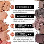 12 Colors Makeup Nude Colors Eyeshadow Palette Natural Nude Matte Shimmer Glitter Pigment Eye Shadow Pallete Set Waterproof Smokey Professional Beauty Makeup Kit (Matte Color A)