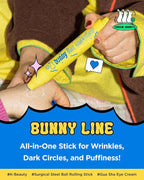 CHASIN' RABBITS Bunny Line Smoother Eye Cream Roller, 0.5 Fl Oz, Eye Serum with Surgical Steel Cooling Stick, Under Eye, Vegan, Korean Skincare