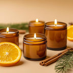 2oz Amber Glass Jars with Lids - 40 Pack Brown Small Cosmetic Containers with Inner Liners, Wide-Round Smooth Mouth, Sealable for Creams, Lotions, Essential Oils, Body Butter, Travel Samples