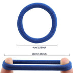 100 Pcs Thick Seamless Hair Ties, Ponytail Holders Hair Accessories No Damage for Thick Hair Christmas Gift(Rainbow Colors)