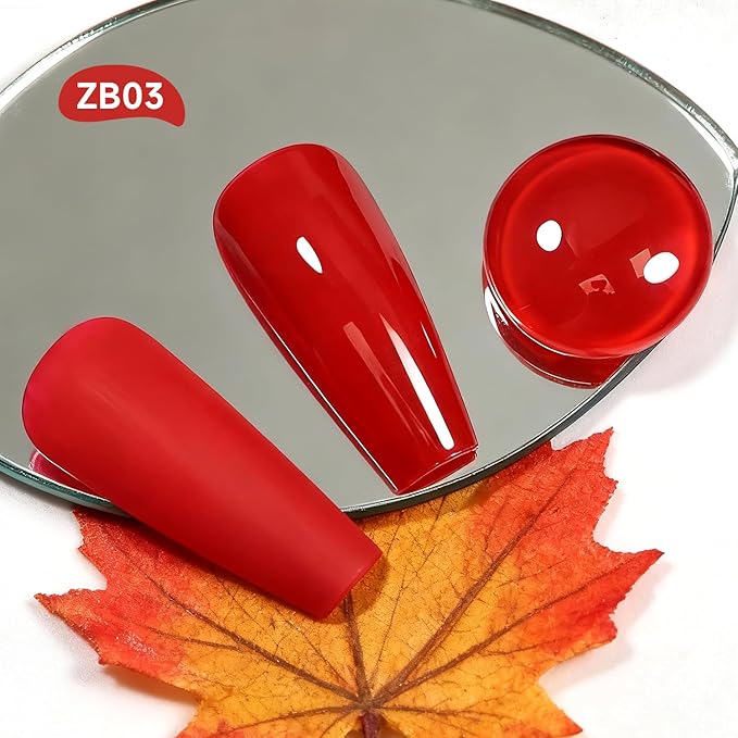 18ml Red Nail Polish Large Volume Quick Drying Nail Polish, Fast Drying and Long Lasting Color Nail Art DIY Home Manicure Gift for Women