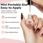 modelones Nail Polish Set 12 Colors Burgundy Red New Year 2025 Nail Polish Set Champagne Gold Glitter Dark Red Purple Shimmer Brown Nail Valentines's Gifts for Women Girl DIY Salon Home