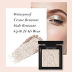 UCANBE Champagne Shimmer Single Eyeshadow – Long-Lasting High-Pigment Metallic Glitter Eye Shadow – Soft Smooth Texture, Buildable & Blendable for Daily Makeup, Glam Looks & Highlighting