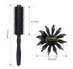PERFEHAIR Round Hair Brush - 1.8 Inch, Boar & Nylon Bristle Volumizing Roller Hairbrush for Women or Men'S Short, Medium, Fine, Thin Hair Blow Drying Or Styling